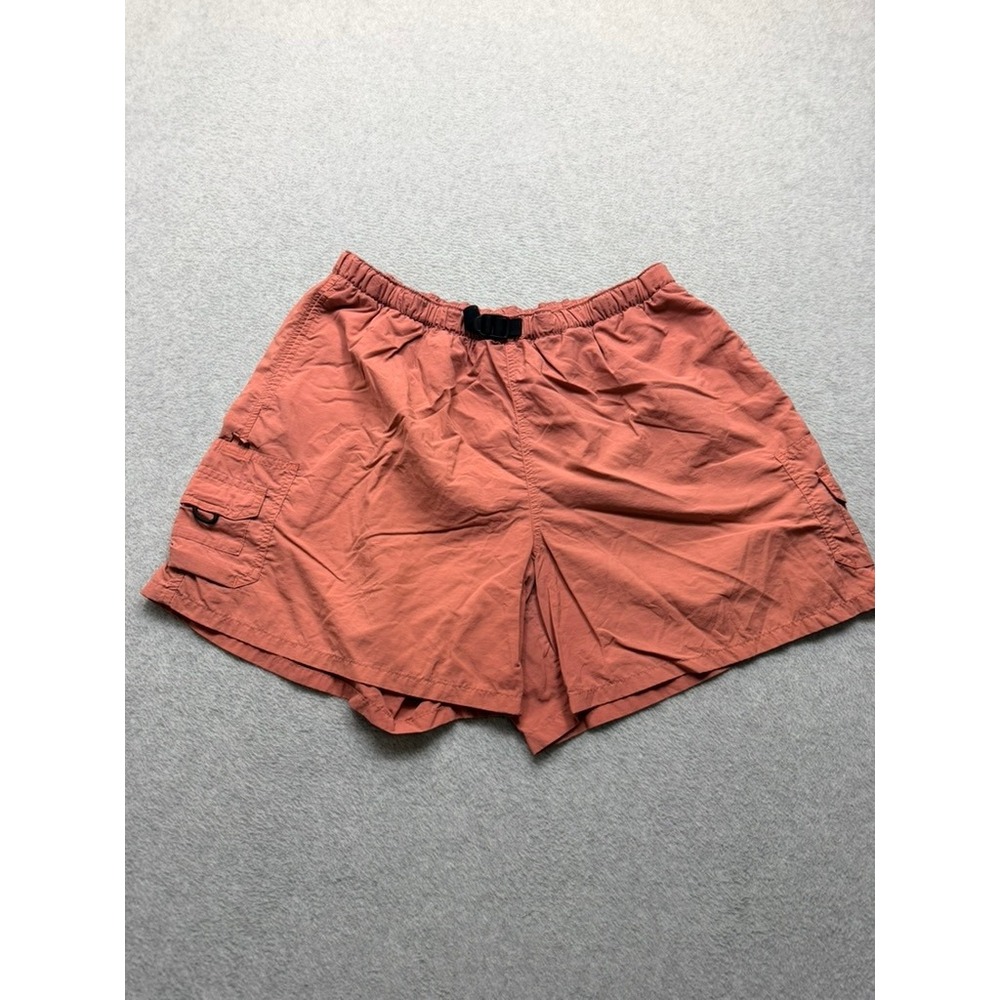 Comumbia Baggies 5 Inch Shorts Coral Terracotta Nylon Cargo Pockets Womens XL